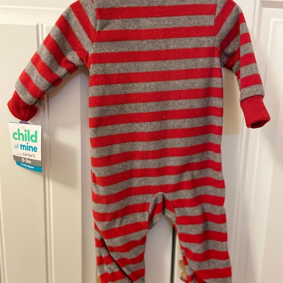 BNWT boys fleece pyjamas.Child of mine 0-3 mos. - Picture 3 of 3